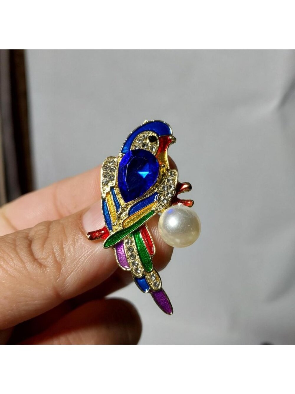 Multi Coloured Rhinestone Animal Brooches - Picture 7 of 7